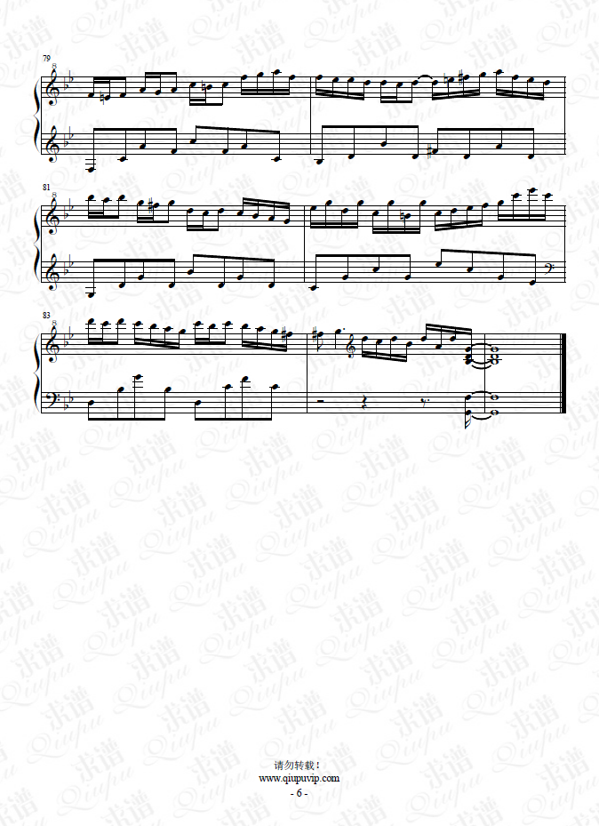 《星空》钢琴谱由求谱网制作，并提供《星空》钢琴曲在线试听，《星空》钢琴谱（五线谱）下载