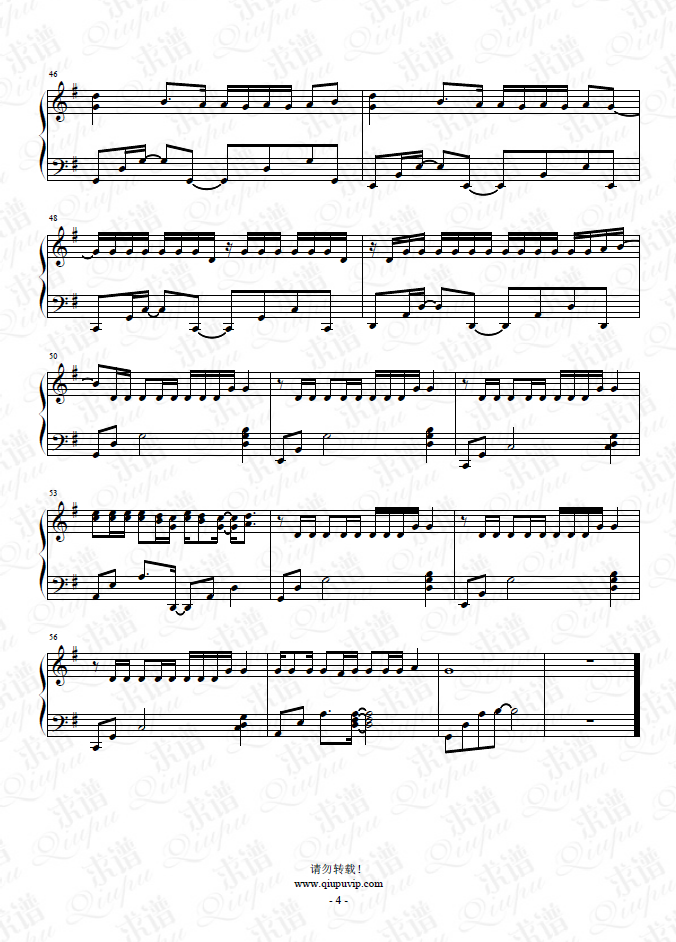 《0222心动-比尔的歌》钢琴谱由求谱网制作，并提供《0222心动-比尔的歌》钢琴曲在线试听，《0222心动-比尔的歌》钢琴谱（五线谱）下载