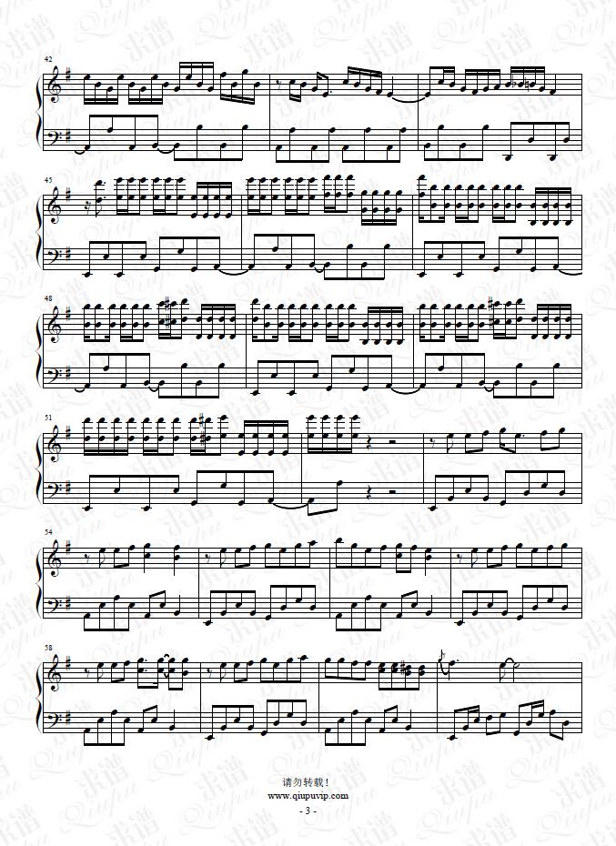 《二重变革》钢琴谱由求谱网制作，并提供《二重变革》钢琴曲在线试听，《二重变革》钢琴谱（五线谱）下载