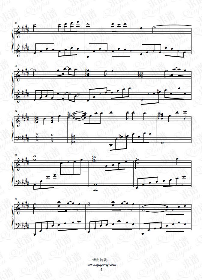 《紫》钢琴谱由求谱网制作，并提供《紫》钢琴曲在线试听，《紫》钢琴谱（五线谱）下载