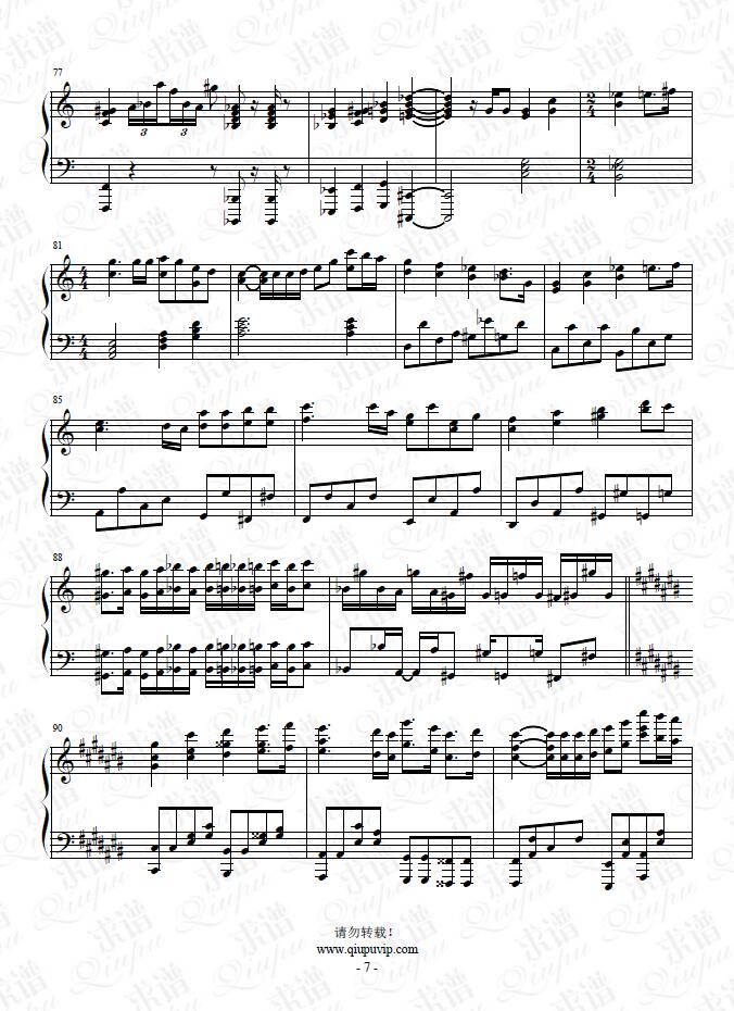 《BOY》钢琴谱由求谱网制作，并提供《BOY》钢琴曲在线试听，《BOY》钢琴谱（五线谱）下载