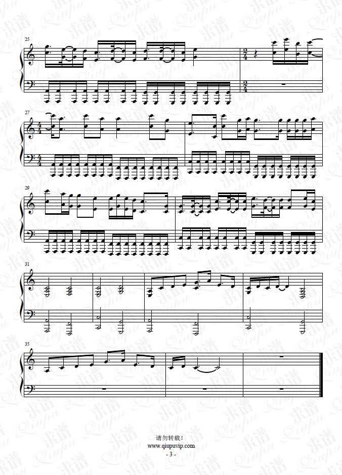 《蝴蝶夫人》钢琴谱由求谱网制作，并提供《蝴蝶夫人》钢琴曲在线试听，《蝴蝶夫人》钢琴谱（五线谱）下载