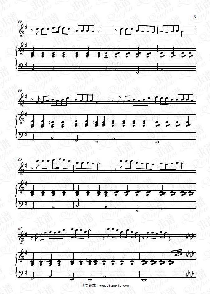 《东风破》钢琴谱由求谱网制作，并提供《东风破》钢琴曲在线试听，《东风破》钢琴谱（五线谱）下载