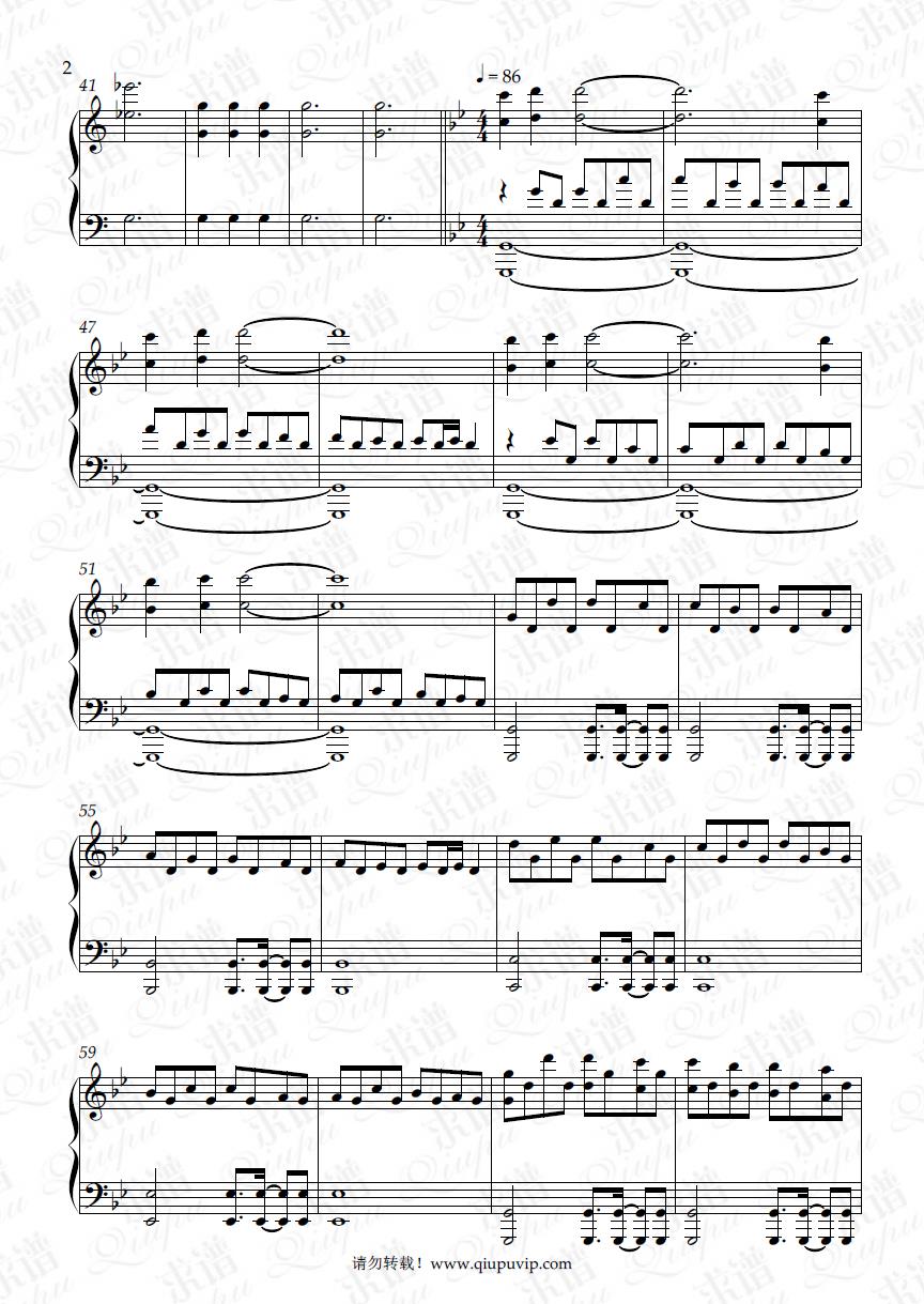 《Beautiful Lie》钢琴谱由求谱网制作，并提供《Beautiful Lie》钢琴曲在线试听，《Beautiful Lie》钢琴谱（五线谱）下载