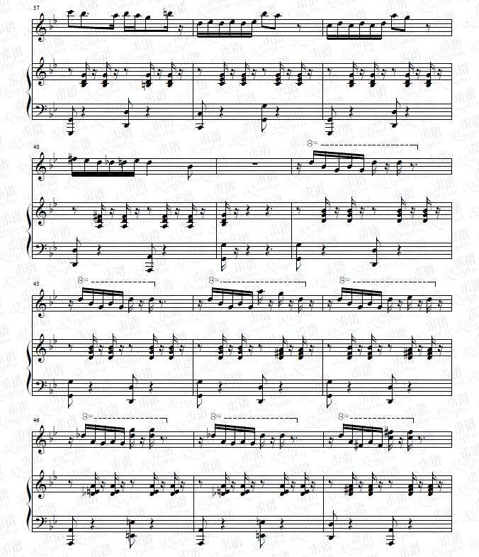 《Larrons En F》钢琴谱由求谱网制作，并提供《Larrons En F》钢琴曲在线试听，《Larrons En F》钢琴谱（五线谱）下载