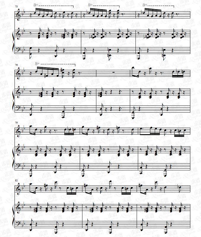 《Larrons En F》钢琴谱由求谱网制作，并提供《Larrons En F》钢琴曲在线试听，《Larrons En F》钢琴谱（五线谱）下载