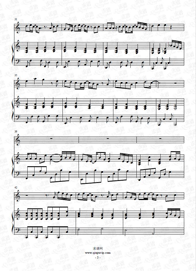 《约誓》钢琴谱由求谱网制作，并提供《约誓》钢琴曲在线试听，《约誓》钢琴谱（五线谱）下载