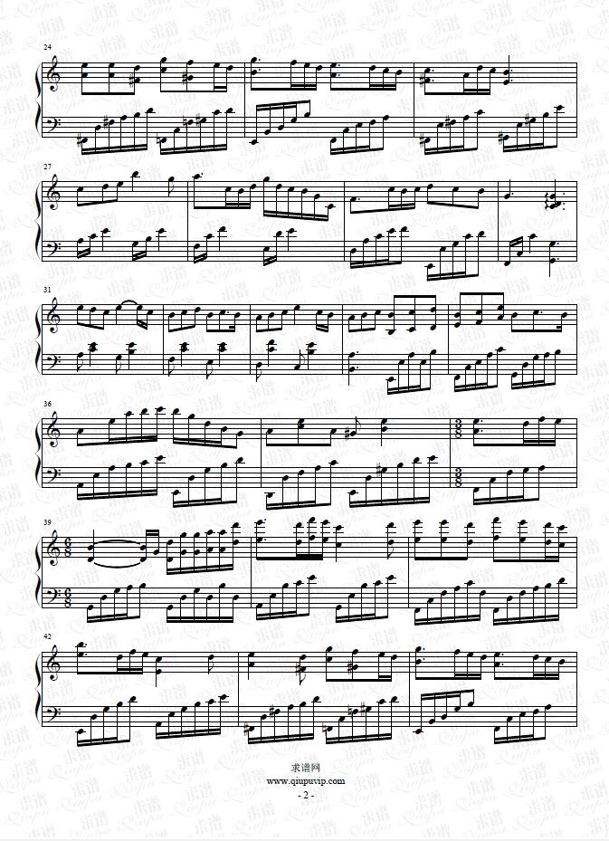 《山荷叶》钢琴谱由求谱网制作，并提供《山荷叶》钢琴曲在线试听，《山荷叶》钢琴谱（五线谱）下载