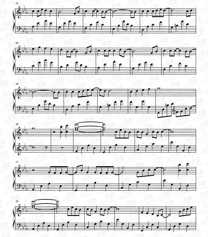 《明日への讃歌》钢琴谱由求谱网制作，并提供《明日への讃歌》钢琴曲在线试听，《明日への讃歌》钢琴谱（五线谱）下载