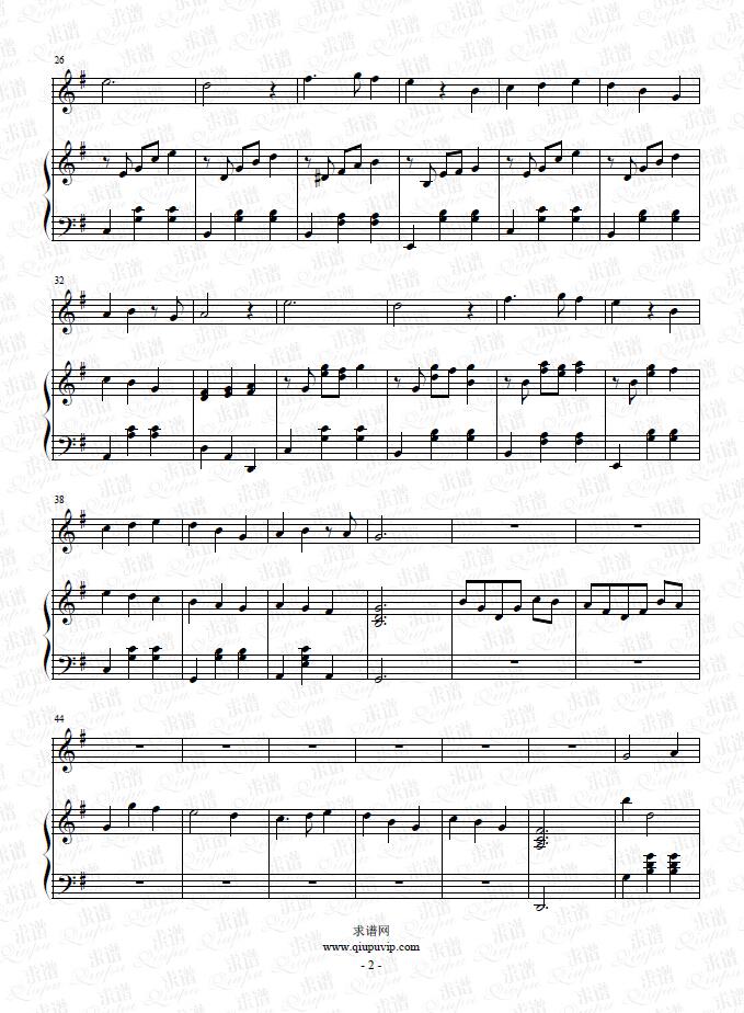 《无声感情》钢琴谱（钢伴）由求谱网制作，并提供《无声感情》钢琴曲（钢琴弹唱）在线试听，《无声感情》钢琴谱（五线谱）下载