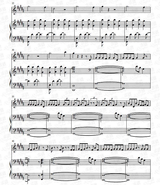《DEMO》钢琴谱（钢伴）由求谱网制作，并提供《DEMO》钢琴曲（钢琴弹唱）在线试听，《DEMO》钢琴谱（五线谱）下载