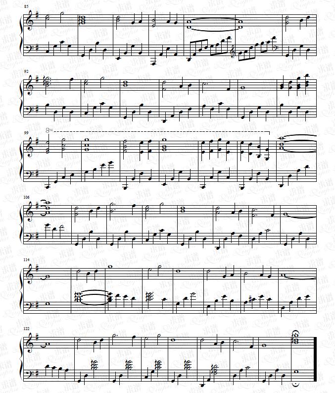 《送别》钢琴谱由求谱网制作，并提供《送别》钢琴曲在线试听，《送别》钢琴谱（五线谱）下载