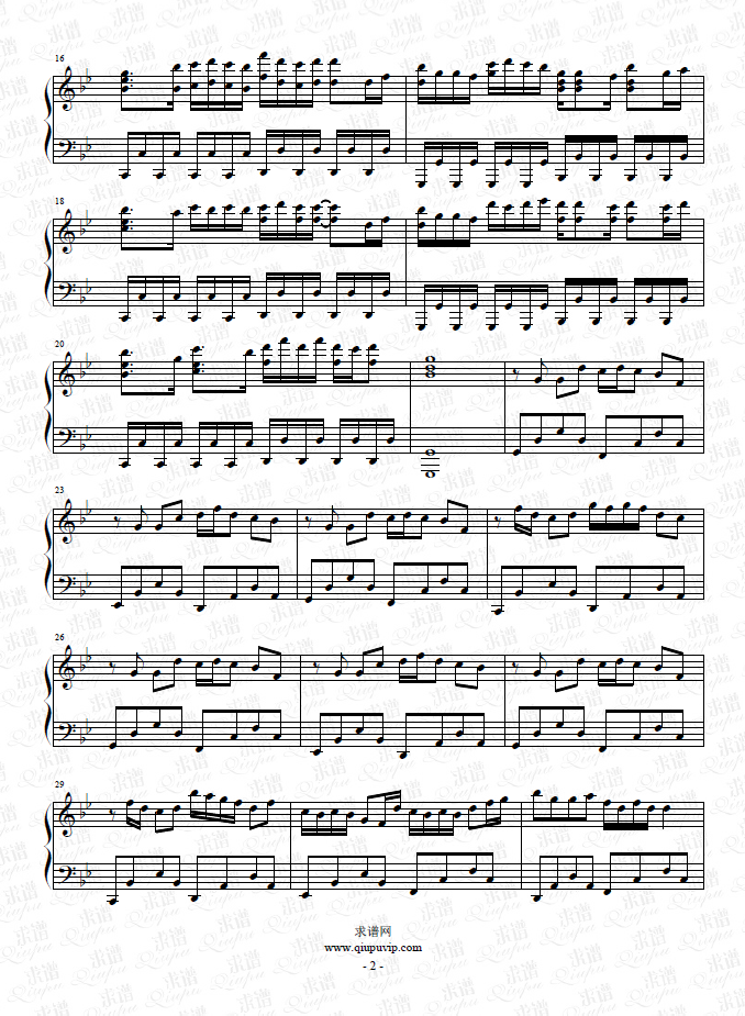 《万神纪》钢琴谱由求谱网制作，并提供《万神纪》钢琴曲在线试听，《万神纪》钢琴谱（五线谱）下载