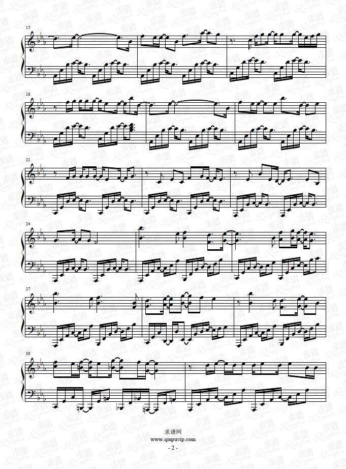《万水依山》钢琴谱由求谱网制作，并提供《万水依山》钢琴曲在线试听，《万水依山》钢琴谱（五线谱）下载