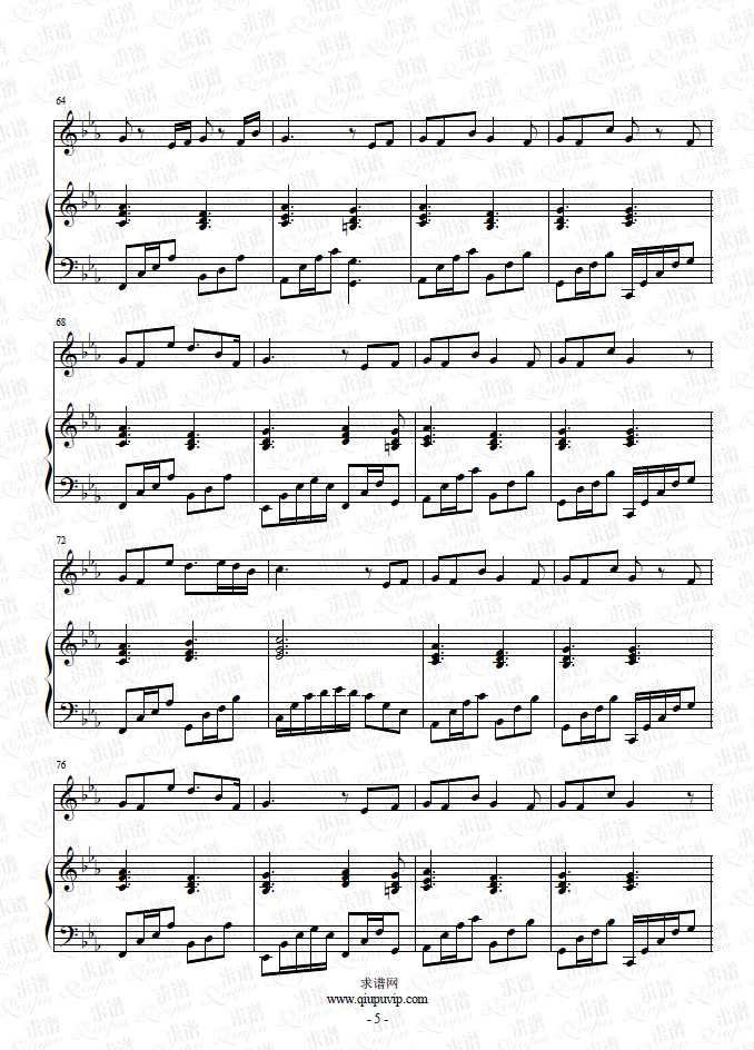 《不老梦》钢琴谱（钢伴）由求谱网制作，并提供《不老梦》钢琴曲（钢琴弹唱）在线试听，《不老梦》钢琴谱（五线谱）下载