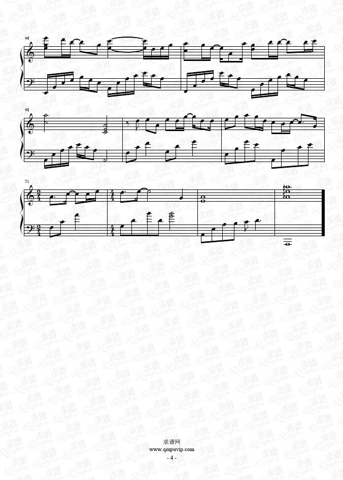 《三苦生》钢琴谱由求谱网制作，并提供《三苦生》钢琴曲在线试听，《三苦生》钢琴谱（五线谱）下载
