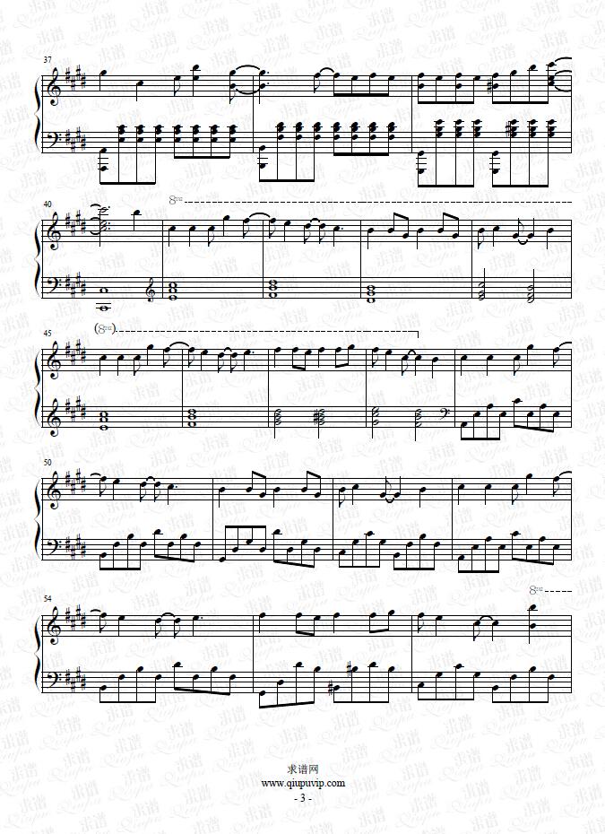 《寄明月》钢琴谱由求谱网制作，并提供《寄明月》钢琴曲在线试听，《寄明月》钢琴谱（五线谱）下载