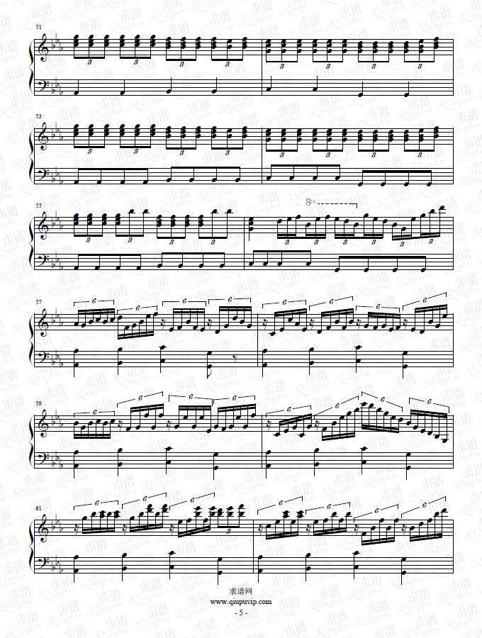 《Yuri on ICE》钢琴谱由求谱网制作，并提供《Yuri on ICE》钢琴曲在线试听，《Yuri on ICE》钢琴谱（五线谱）下载