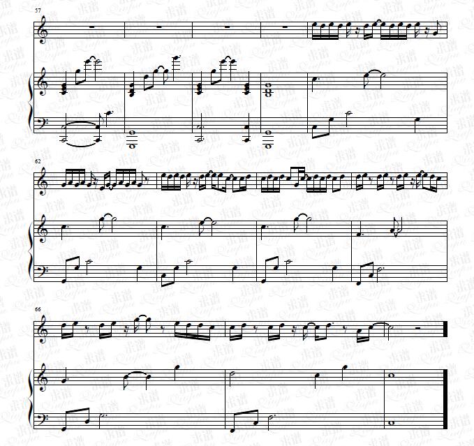 《走马》钢琴谱（钢伴）由求谱网制作，并提供《走马》钢琴曲（钢琴弹唱）在线试听，《走马》钢琴谱（五线谱）下载