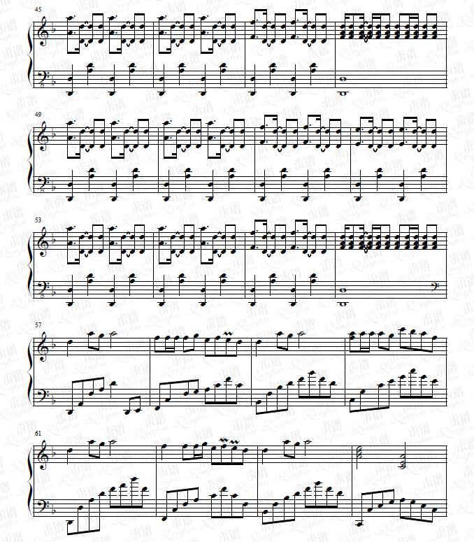 《Calavera》钢琴谱由求谱网制作，并提供《Calavera》钢琴曲在线试听，《Calavera》钢琴谱（五线谱）下载