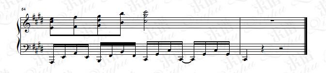 《二羽鹤》钢琴谱由求谱网制作，并提供《二羽鹤》钢琴曲在线试听，《二羽鹤》钢琴谱（五线谱）下载