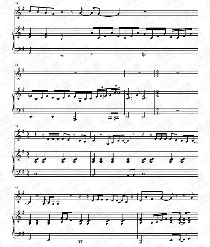 《有没有》钢琴谱（钢伴）由求谱网制作，并提供《有没有》钢琴曲（钢琴弹唱）在线试听，《有没有》钢琴谱（五线谱）下载
