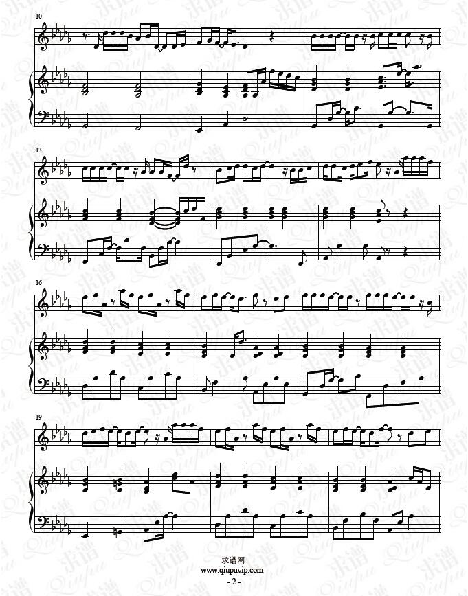 《飞蛾》钢琴谱（钢伴）由求谱网制作，并提供《飞蛾》钢琴曲（钢琴弹唱）在线试听，《飞蛾》钢琴谱（五线谱）下载