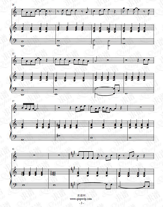 《小芳》钢琴谱（钢伴）由求谱网制作，并提供《小芳》钢琴曲（钢琴弹唱）在线试听，《小芳》钢琴谱（五线谱）下载