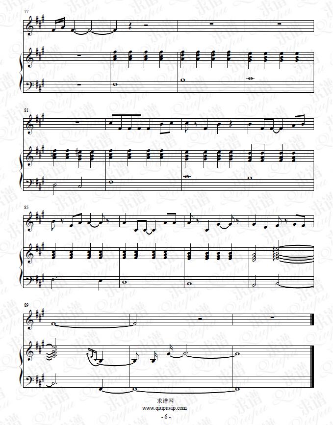 《小芳》钢琴谱（钢伴）由求谱网制作，并提供《小芳》钢琴曲（钢琴弹唱）在线试听，《小芳》钢琴谱（五线谱）下载