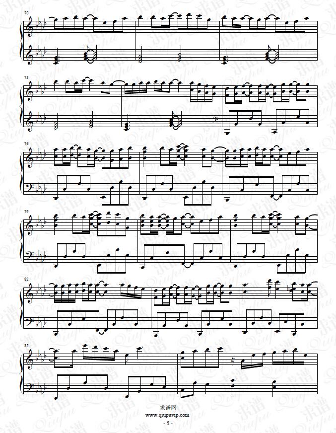 《六等星の夜》钢琴谱由求谱网制作，并提供《六等星の夜》钢琴曲在线试听，《六等星の夜》钢琴谱（五线谱）下载