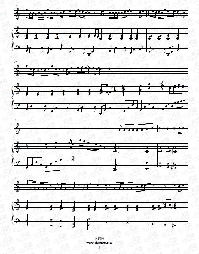 《空》钢琴谱（钢伴）由求谱网制作，并提供《空》钢琴曲（钢琴弹唱）在线试听，《空》钢琴谱（五线谱）下载