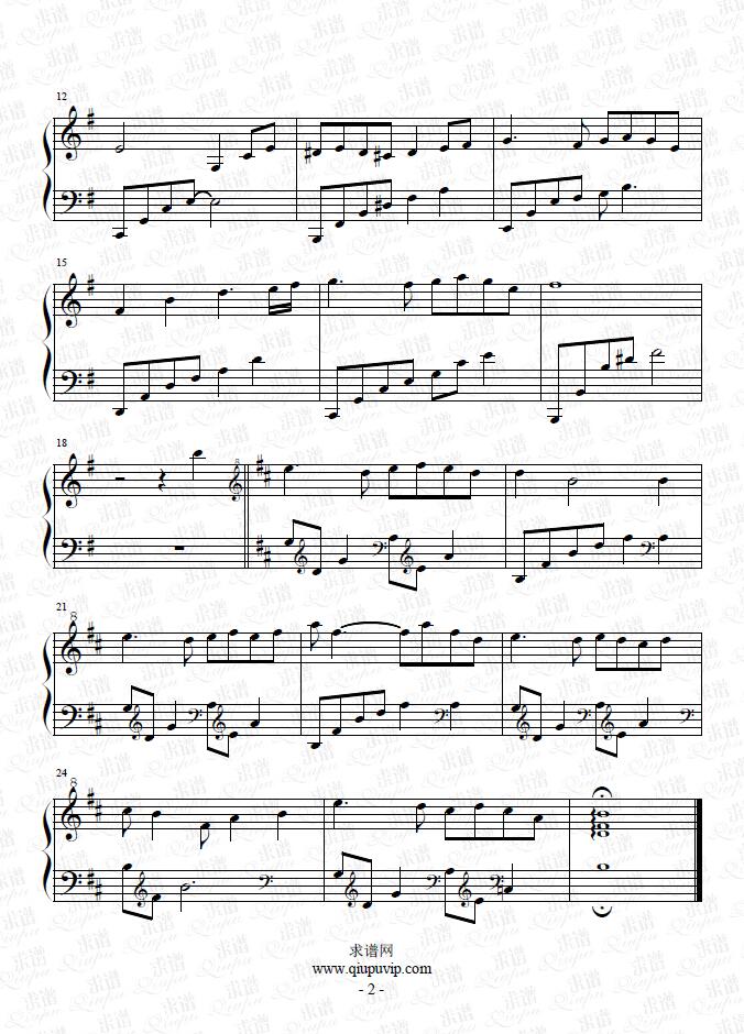 《雪见—仙凡之旅》钢琴谱由求谱网制作，并提供《雪见—仙凡之旅》钢琴曲在线试听，《雪见—仙凡之旅》钢琴谱（五线谱）下载