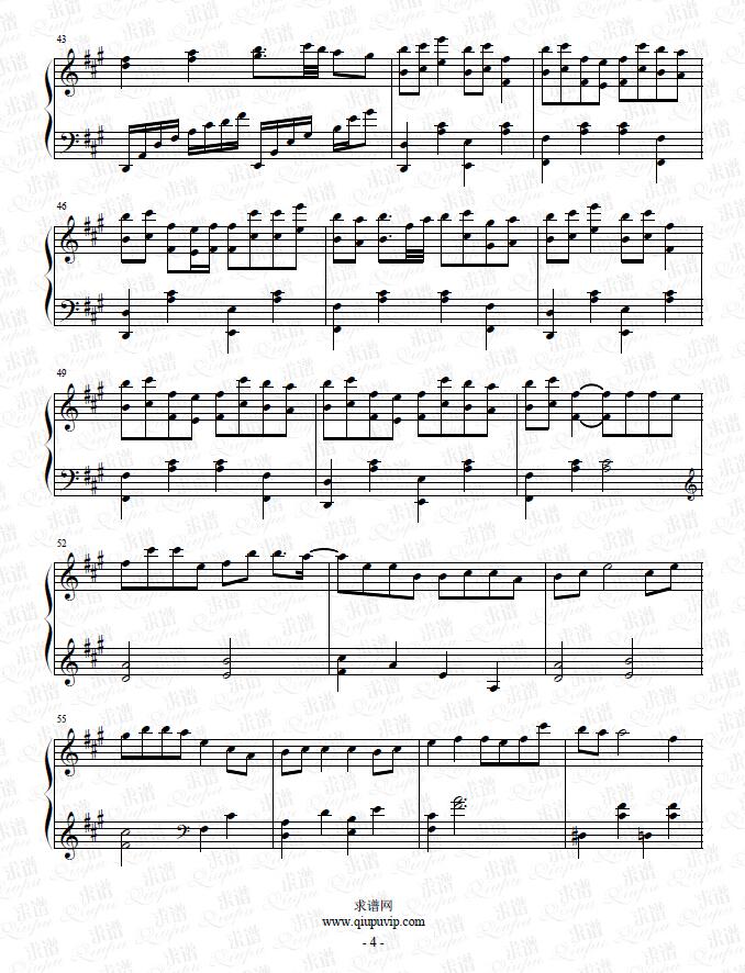 《江山雪》钢琴谱由求谱网制作，并提供《江山雪》钢琴曲在线试听，《江山雪》钢琴谱（五线谱）下载
