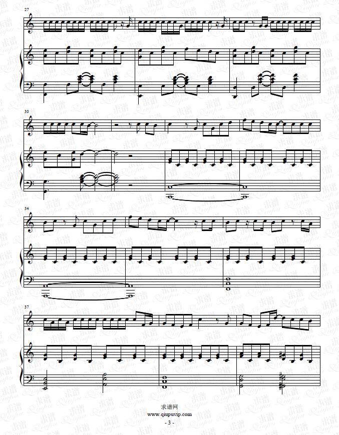 《花（柔情版）》钢琴谱（钢伴）由求谱网制作，并提供《花（柔情版）》钢琴曲（钢琴弹唱）在线试听，《花（柔情版）》钢琴谱（五线谱）下载