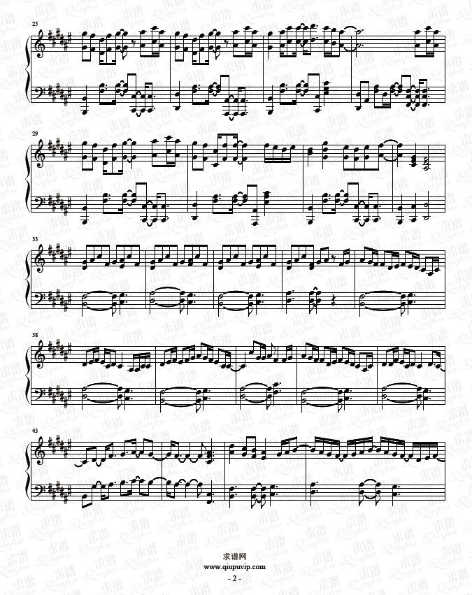 《打上花火》钢琴谱由求谱网制作，并提供《打上花火》钢琴曲在线试听，《打上花火》钢琴谱（五线谱）下载