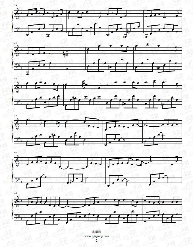 借_毛不易_钢琴谱_求谱网